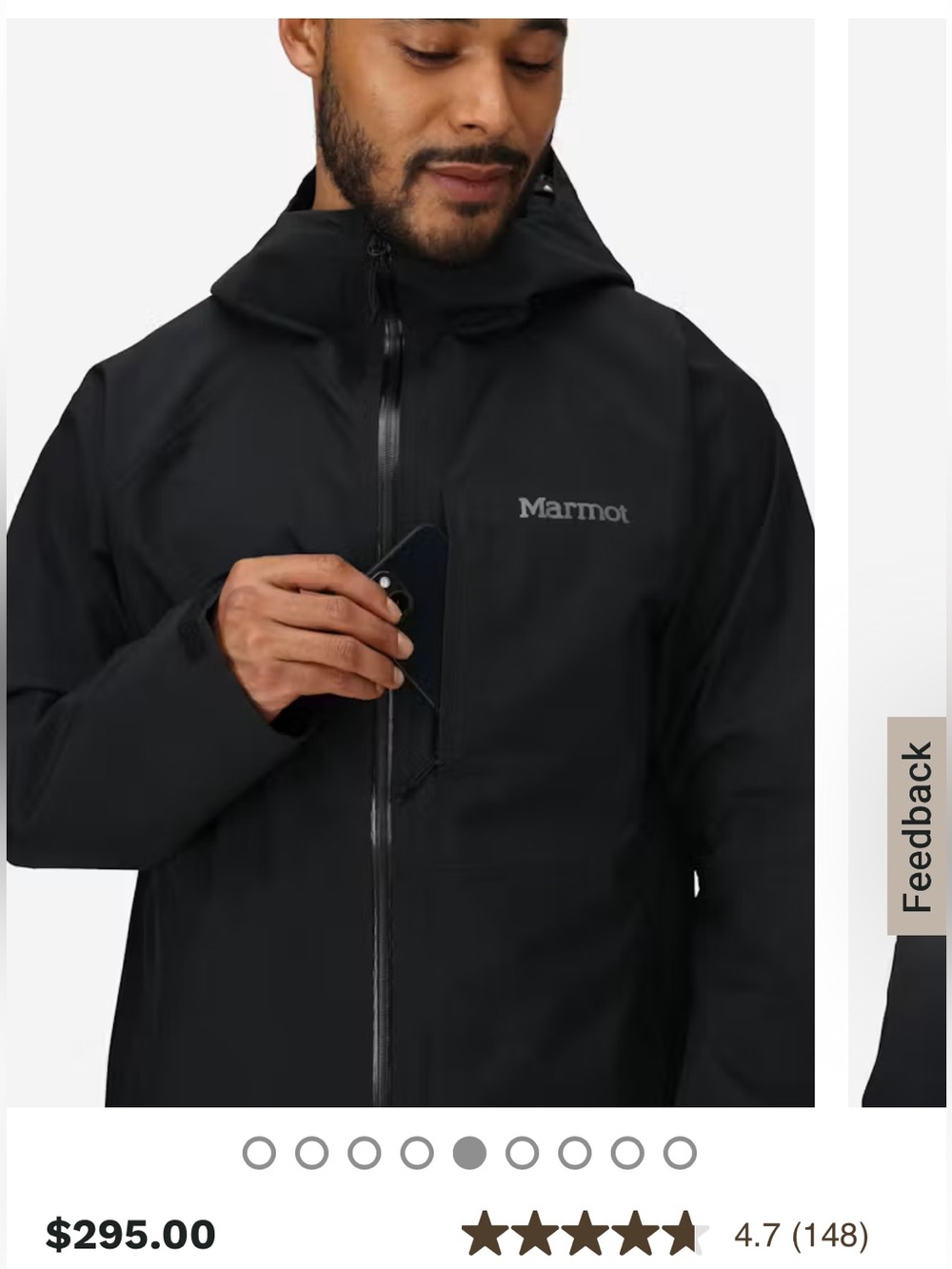 Marmot Men's Black Waterproof Jacket - Picture 12 of 13